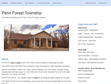 Tablet Screenshot of pennforesttownship.org